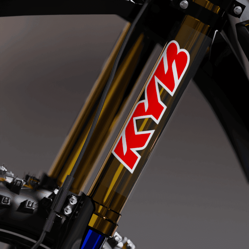 Fork Sticker KYB Red Clear fits Fantic XE / XEF / XX & more product preview