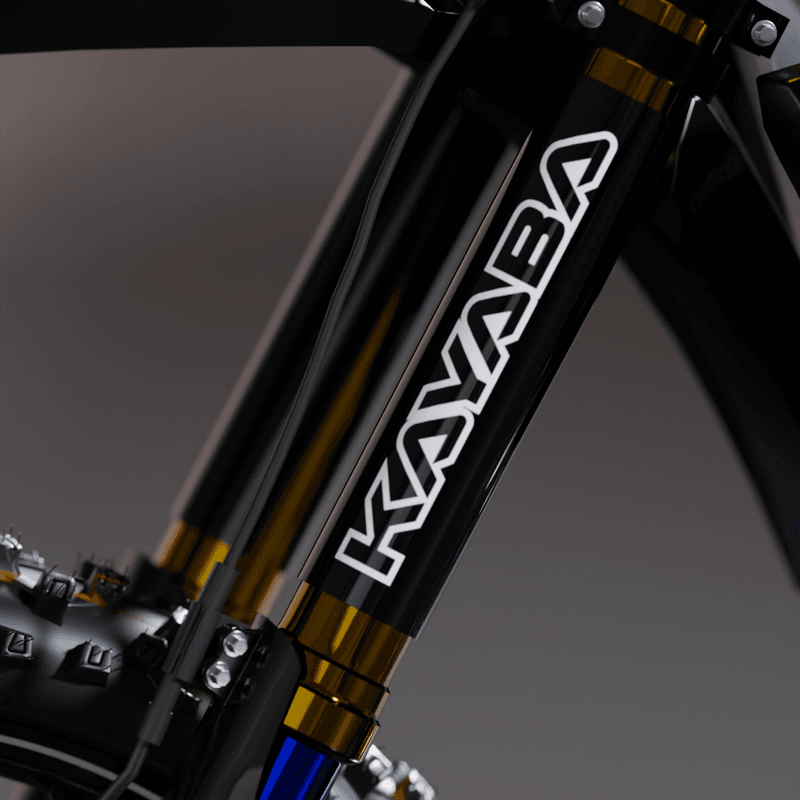 Fork Sticker KYB Retro Black fits Fantic XE / XEF / XX & more product preview