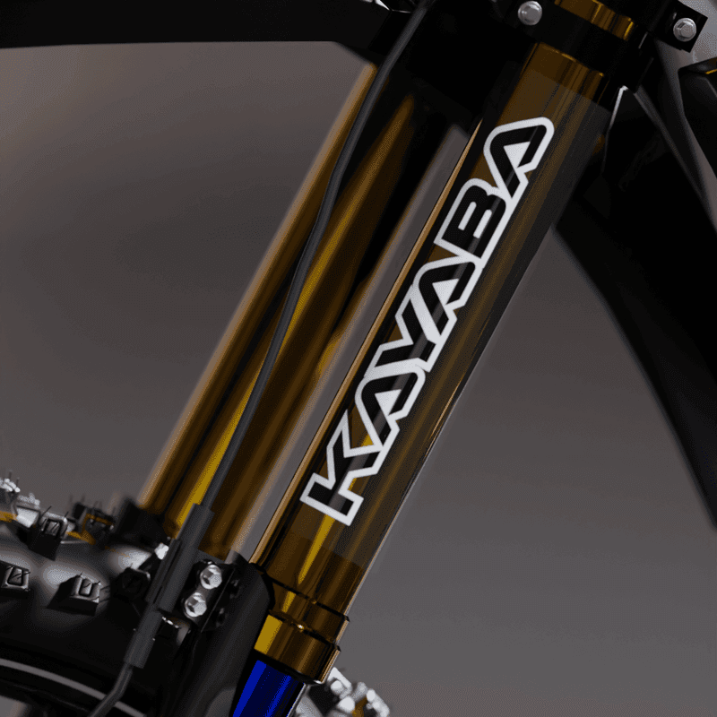 Fork Sticker KYB Retro Clear fits Fantic XE / XEF / XX & more product preview