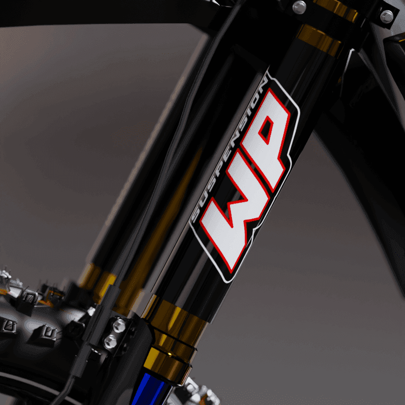 Fork Sticker WP Retro Black fits Ducati DESMO product preview