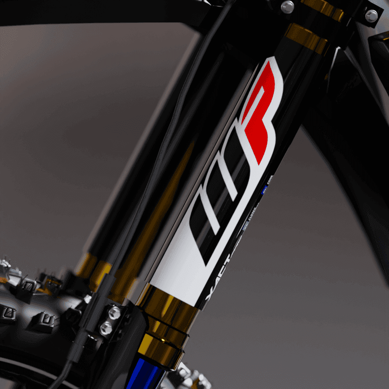 Fork Sticker WP XACT Black fits Ducati DESMO product preview