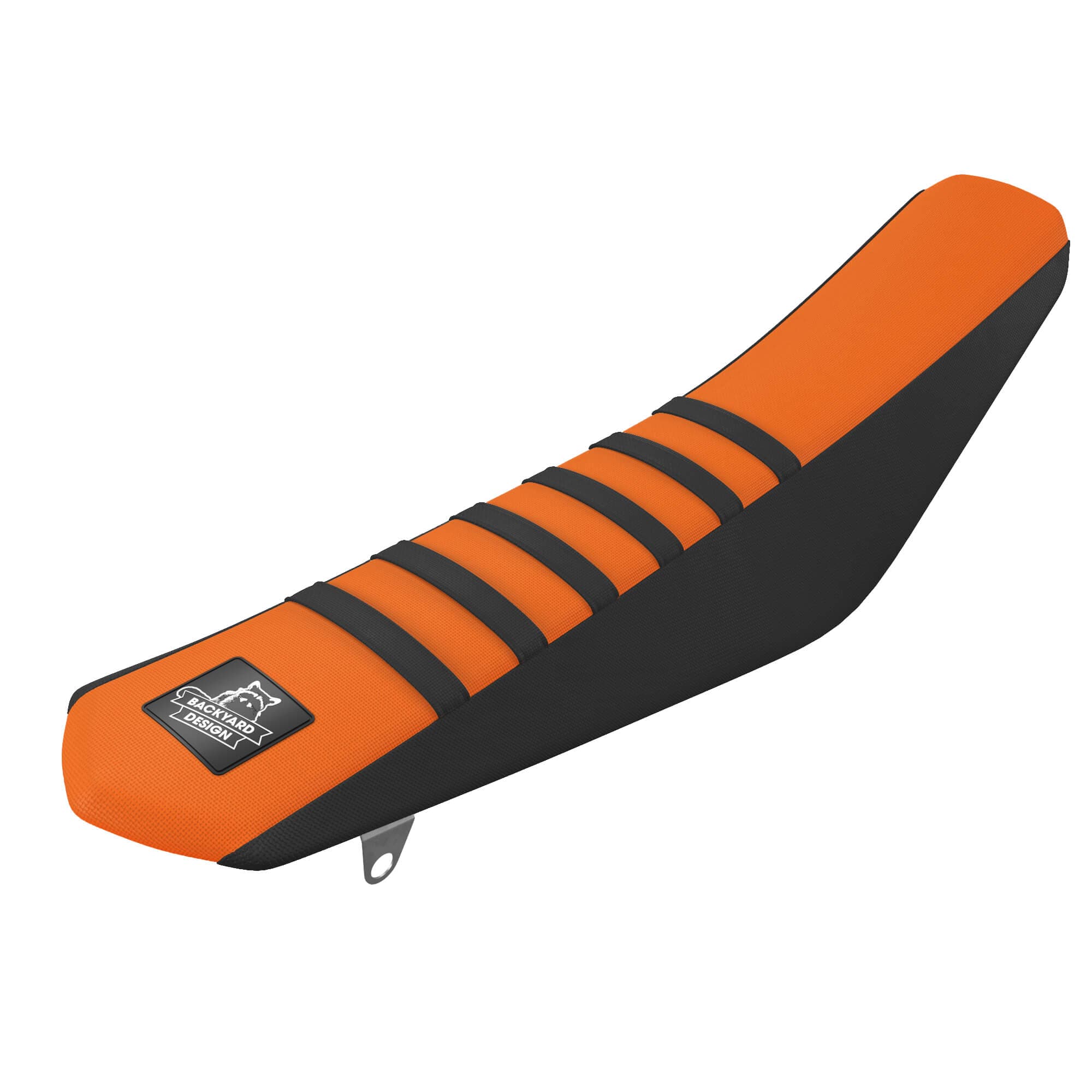 Backyard Design Gripper Seatcover - KTM SX/SX-F & EXC/EXC-F (2016-2019) - Black/Orange/Black product preview