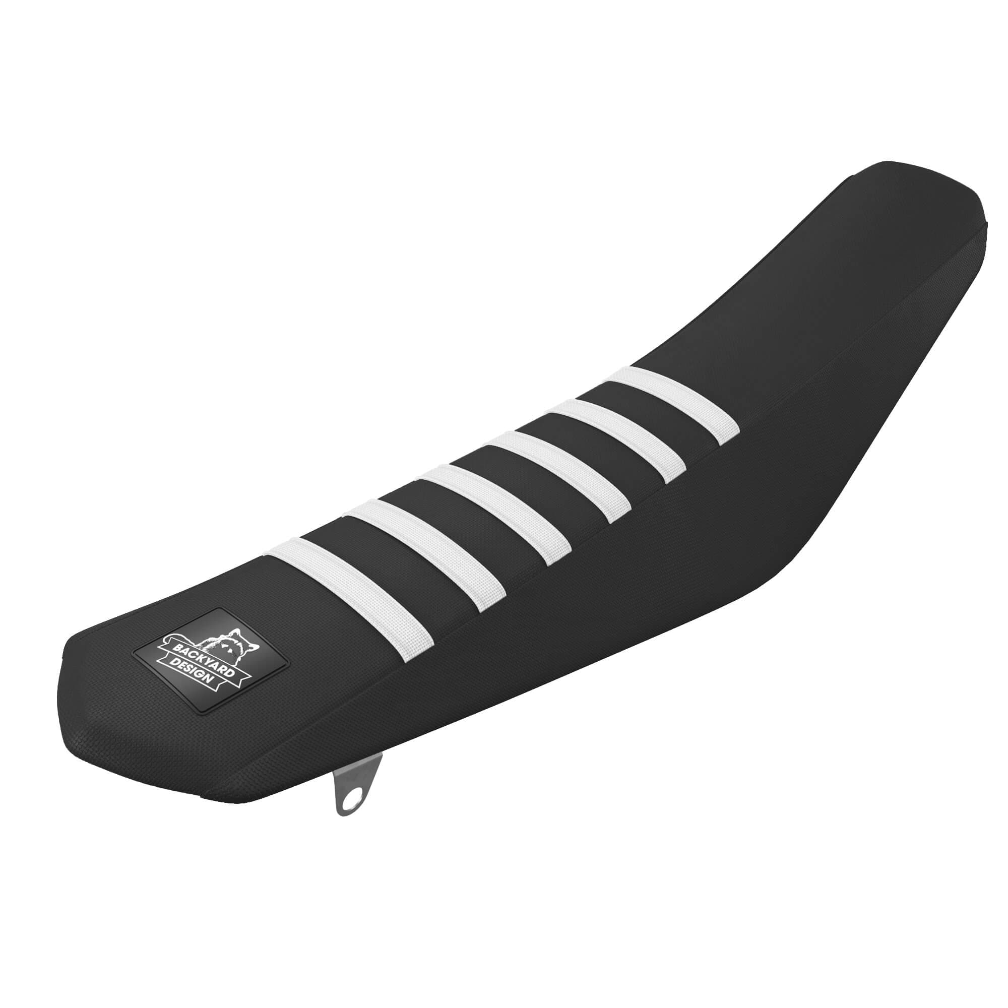Backyard Design Gripper Seatcover - KTM SX/SX-F & EXC/EXC-F (2019-2023) - Black/White product preview