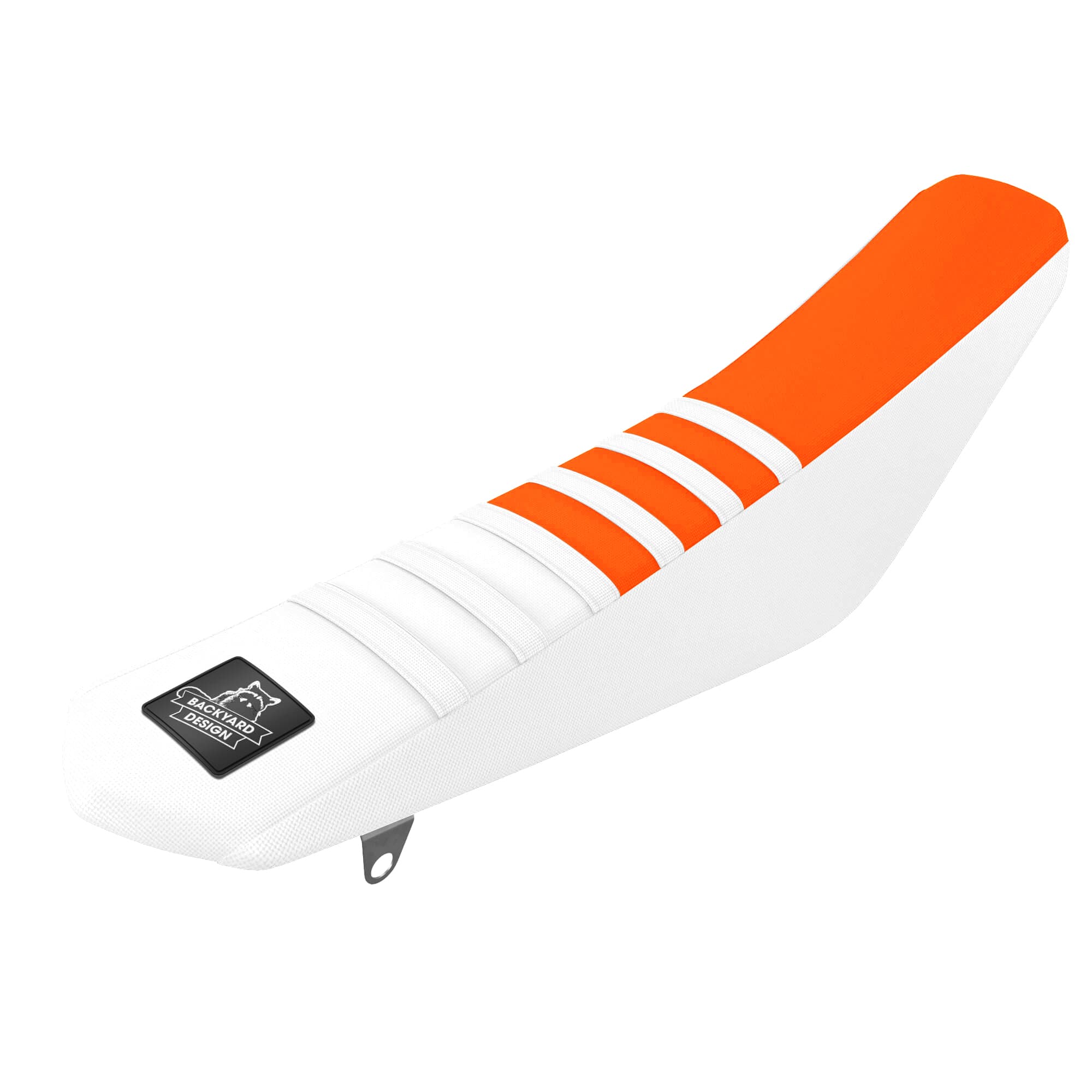 Backyard Design Gripper Seatcover - KTM SX/SX-F & EXC/EXC-F (2019-2023) - White/Orange product preview