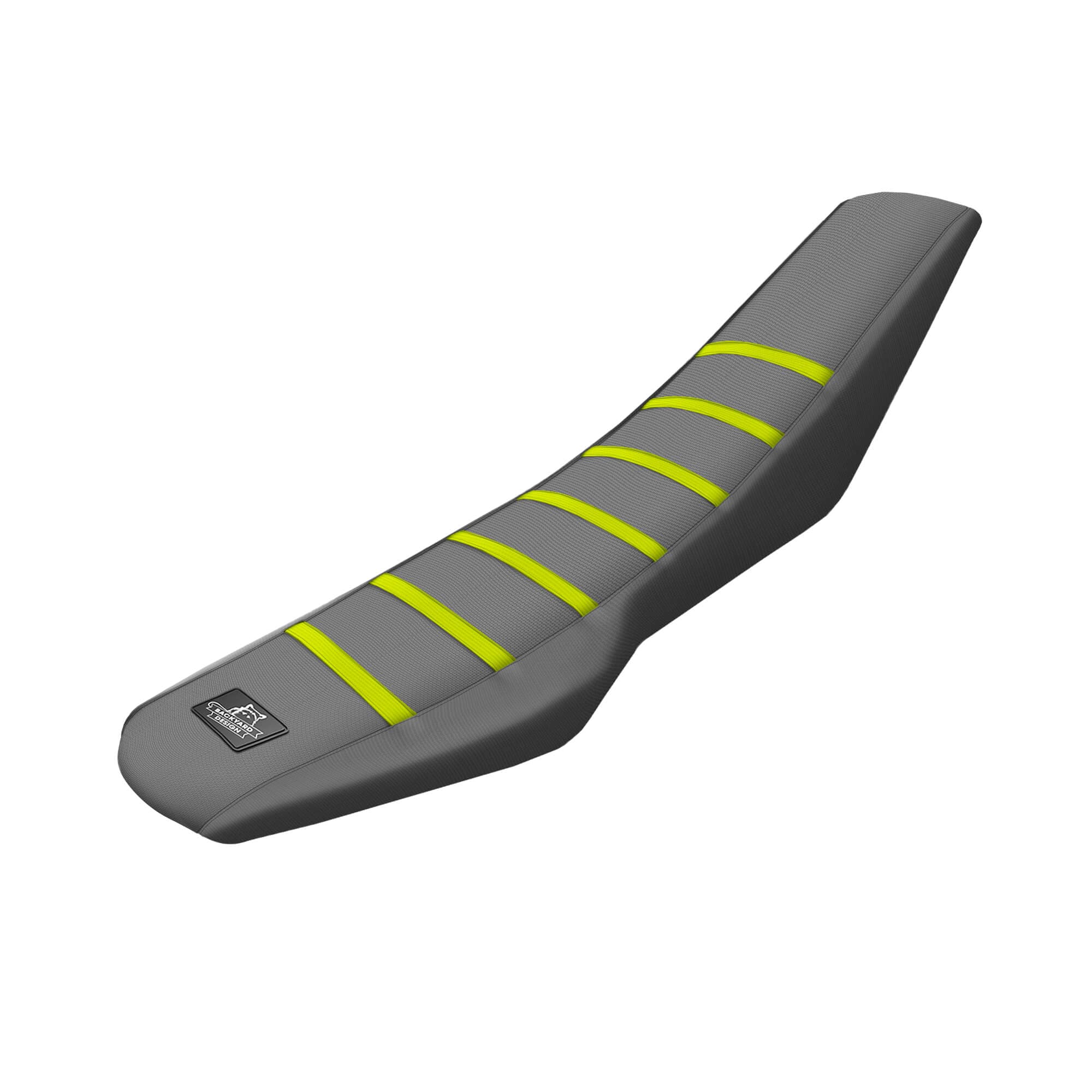 Backyard Design Gripper Seatcover - KTM 690 SMC R (2019-2026) - Grey/Neon Yellow product preview