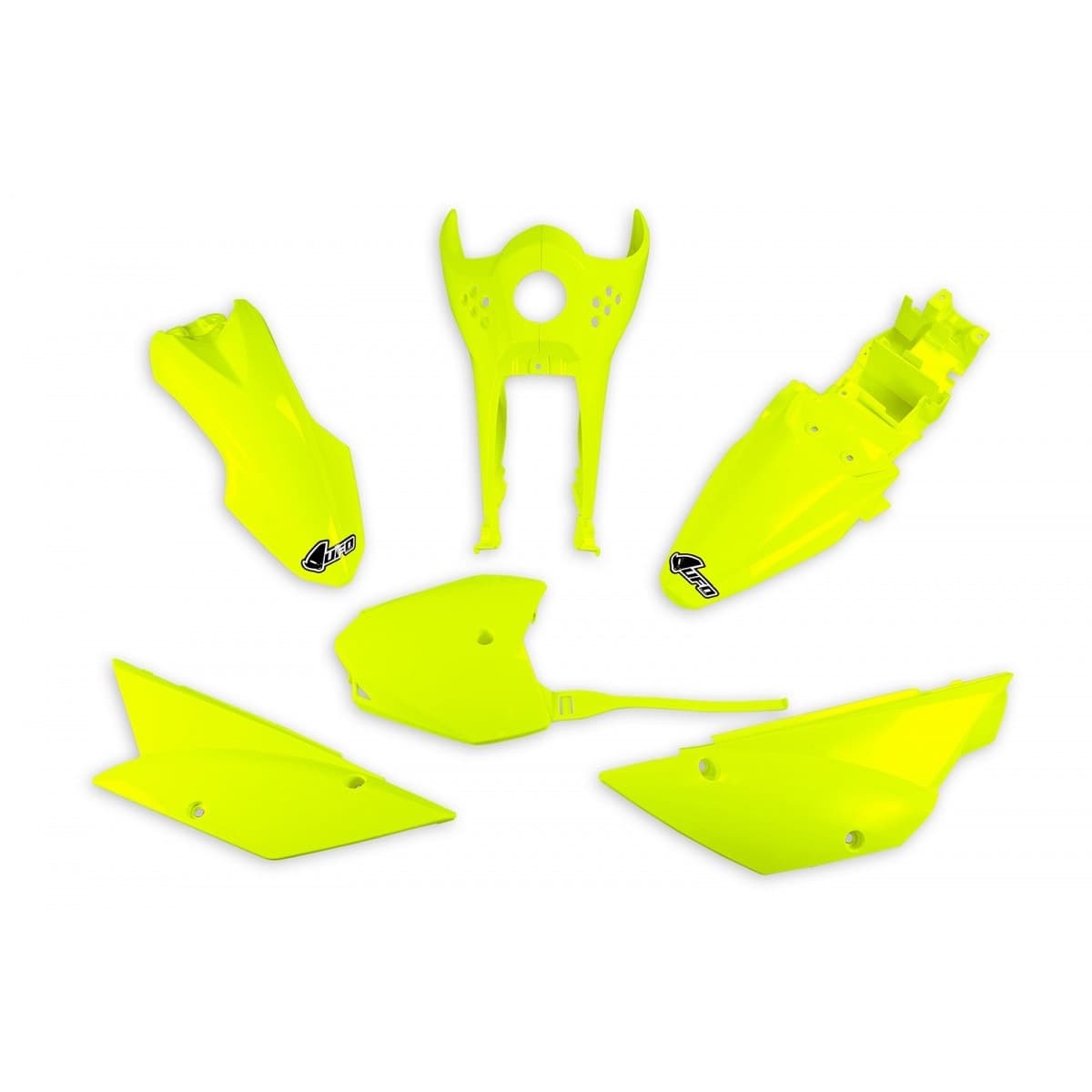 UFO Plastic Kit - Kawasaki KLX 110 2010-2026 - Neon Yellow product preview