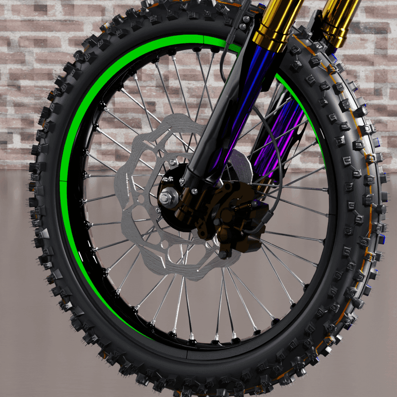 Rim Sticker 50/50 Green fits Gas Gas EX / MC product preview