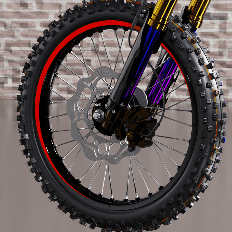Rim Sticker 50/50 Red fits Gas Gas EX / MC product preview