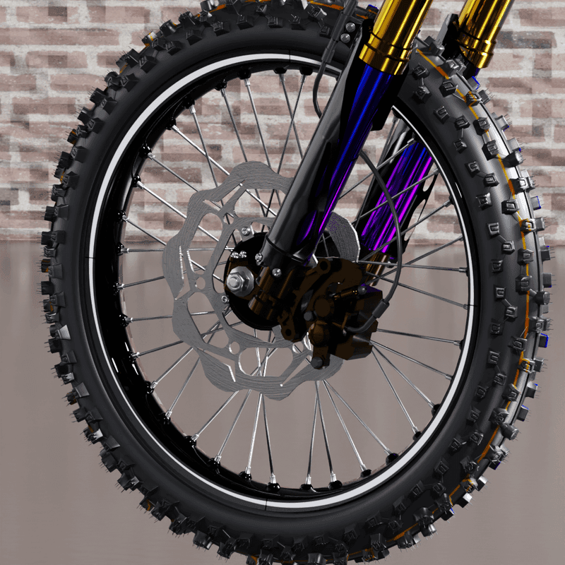Rim Sticker Staple White fits Yamaha YZ / YZ-F product preview