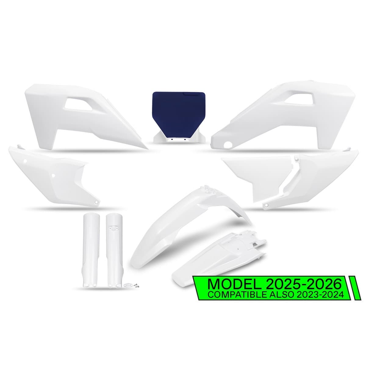 UFO Full Plastic Kit - Husqvarna TC/FC/TX/FX 125-450 2023-2027 - OEM Colors (ref HUKIT630F-999C) product preview