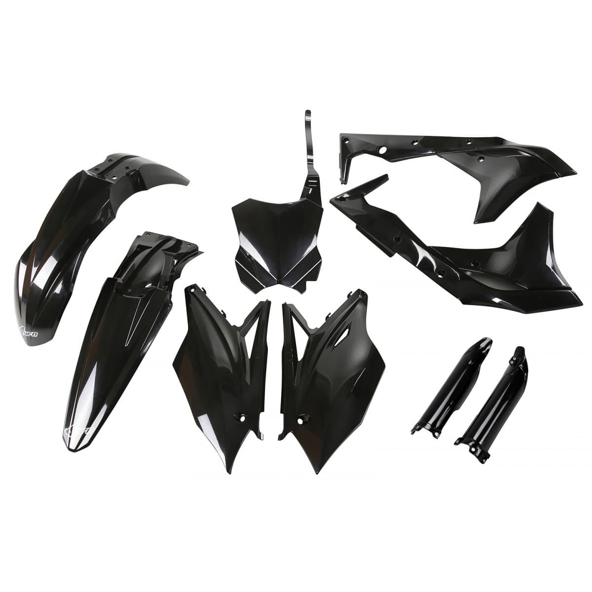 UFO Full Plastic Kit - Kawasaki KX 250 F 2017-2020 - Black product preview