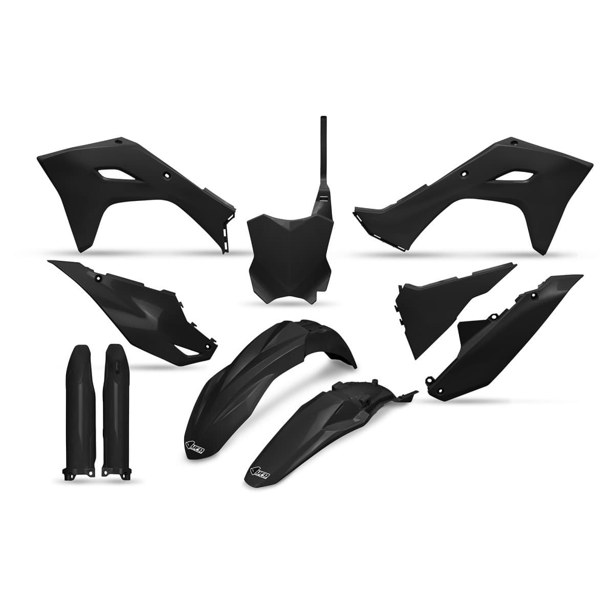 UFO Full Plastic Kit - Kawasaki KX 250-450 2024-2026 - Black product preview