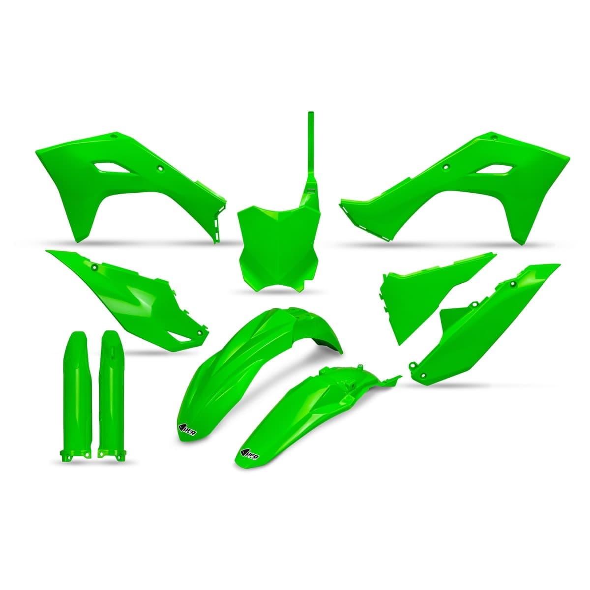 UFO Full Plastic Kit - Kawasaki KX 250-450 2024-2026 - Neon Green product preview