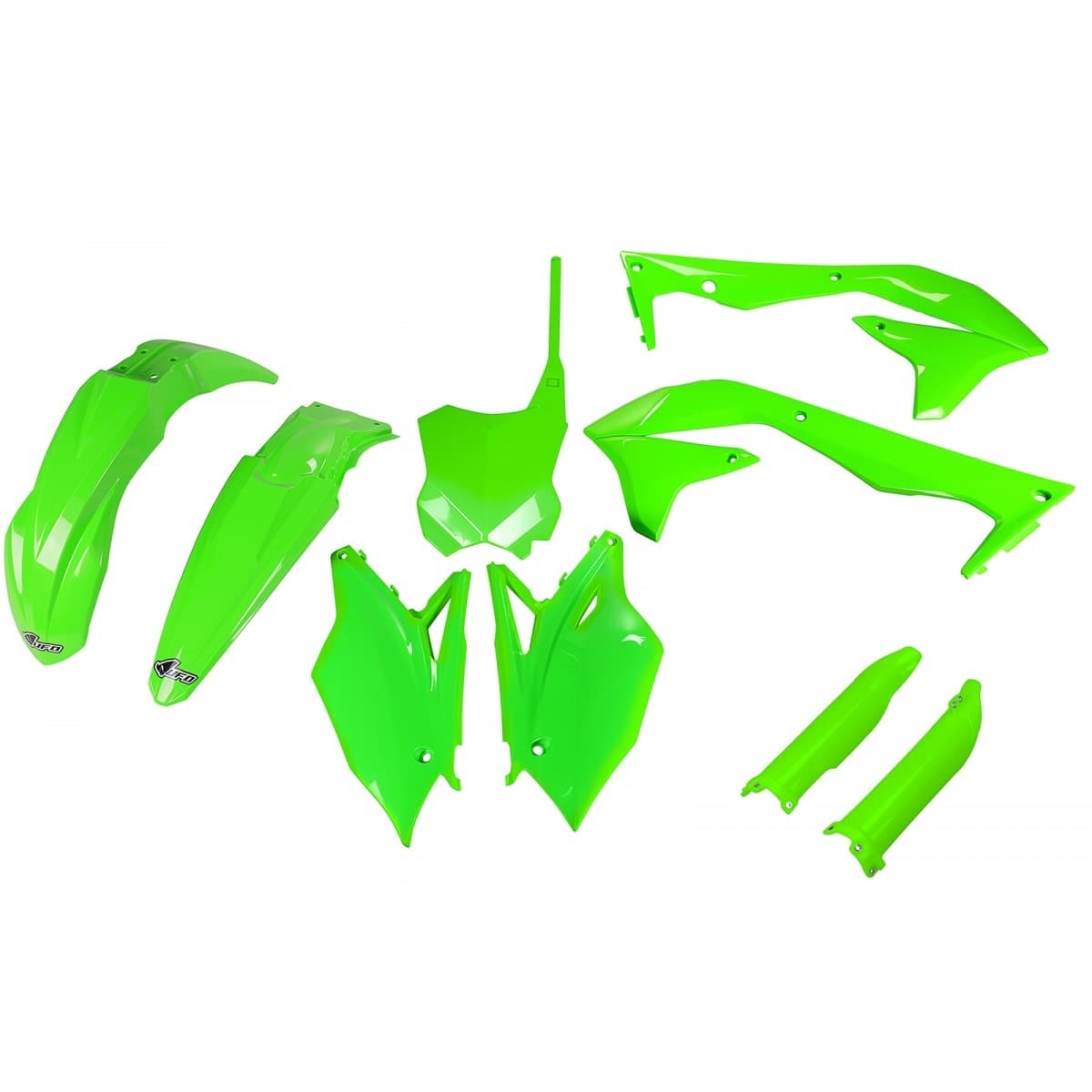 UFO Full Plastic Kit - Kawasaki KX 450 F 2016-2018 - Neon Green product preview