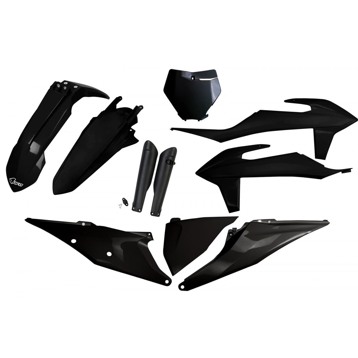 UFO Full Plastic Kit - KTM XC-F 125-450 2019-2022 - Black product preview