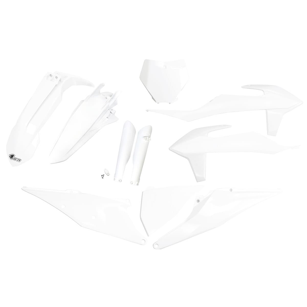 UFO Full Plastic Kit - KTM XC-F 125-450 2019-2022 - White 20-25 product preview