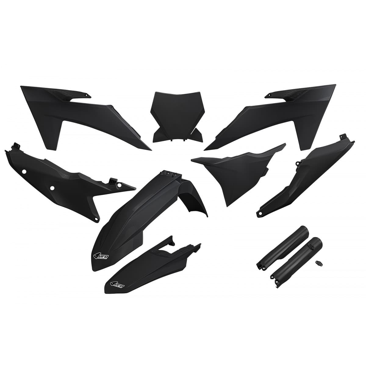 UFO Full Plastic Kit - KTM XC-F 125-450 2023-2024 - Black product preview